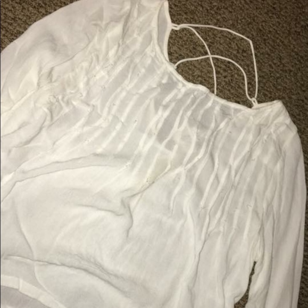 women’s flowy blouse shirt with lace up back